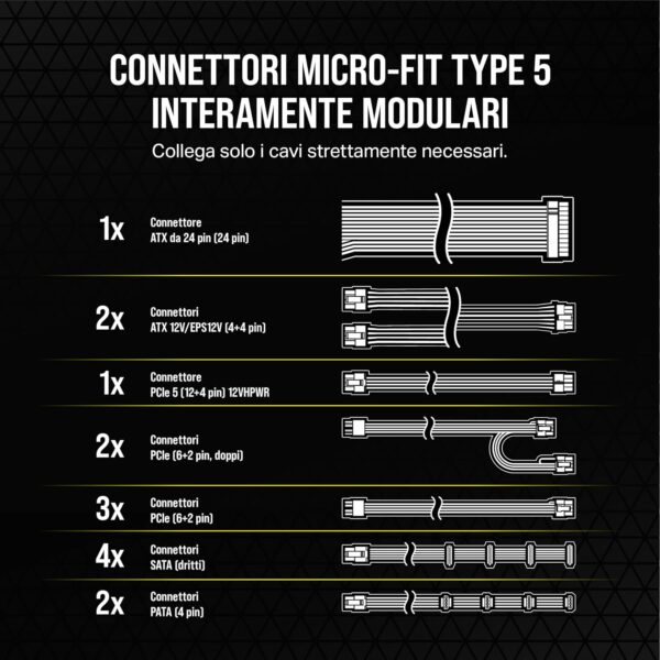 CORSAIR RM1000X SHIFT - immagine 3